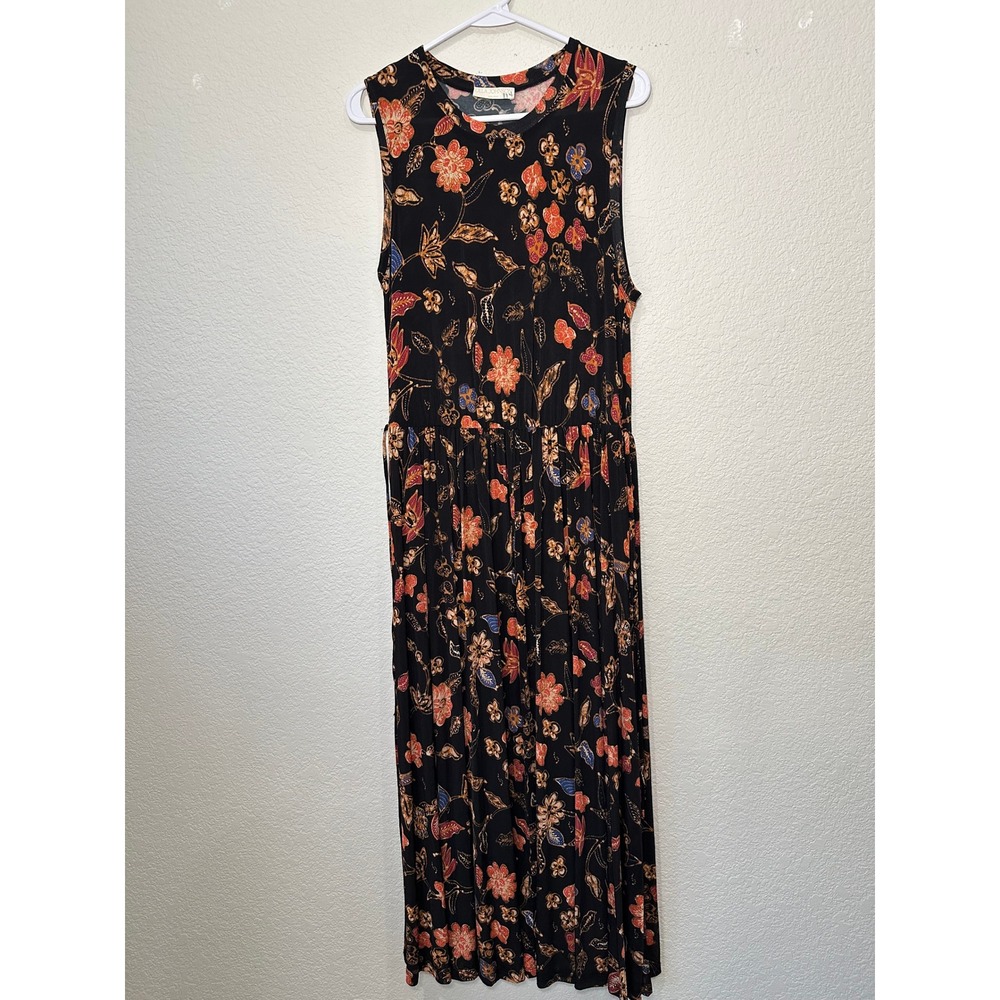 Ulla Johnson Clea Floral‎ Maxi Dress Size L Rayon Stretch
